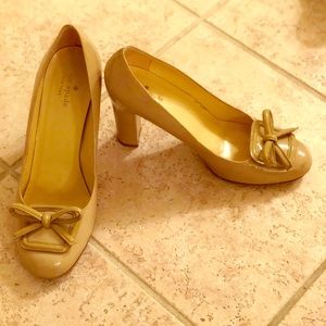 Kate Spade Nude block heels